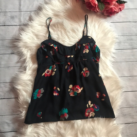 American Eagle Outfitters Tops - 3 for $20 AEO Floral Navy Bustier Ruffle Tank